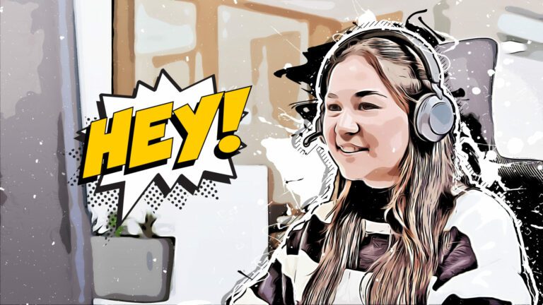 Anna, exclamation "YEAH!", apprenticeship industrial clerk at REINHOLD KELLER, cartoon effect