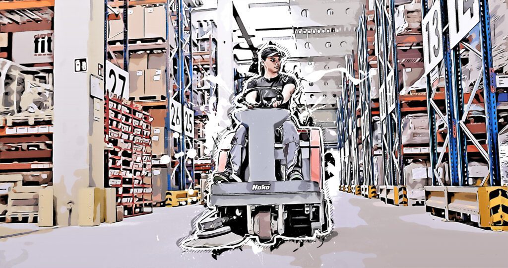 Stapler, Ausbildung Fachkraft für Lager & Logistik bei REINHOLD KELLER, Cartoon Effekt