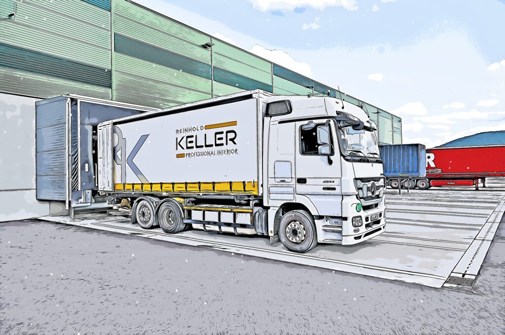 LKW, Logistik, Ausbildung bei REINHOLD KELLER, Cartoon Effekt