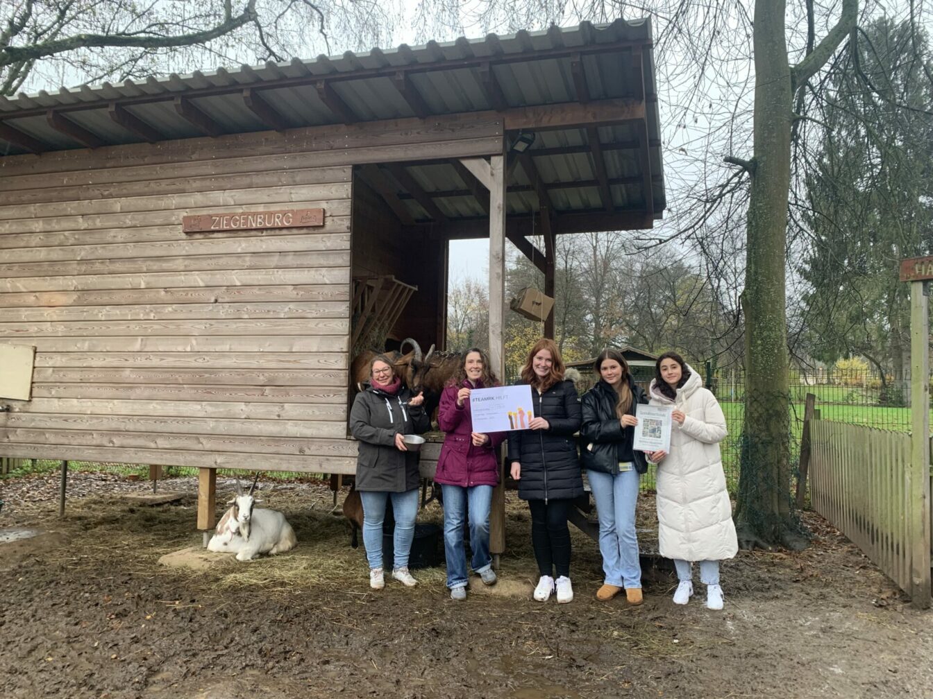 Donation handover 2023, Elsava Park animal enclosure