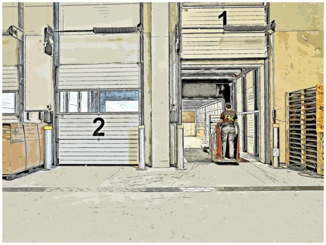 Logistik, Ausbildung bei REINHOLD KELLER, Cartoon Effekt