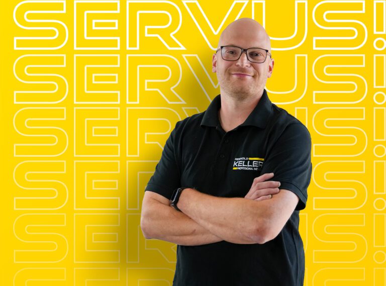 SERVUS! Tobias, gelb, Interview Schreiner, REINHOLD KELLER Group