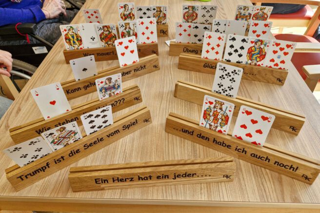 Card holders for Caritas Adult Day Care Kleinheubach, REINHOLD KELLER Group